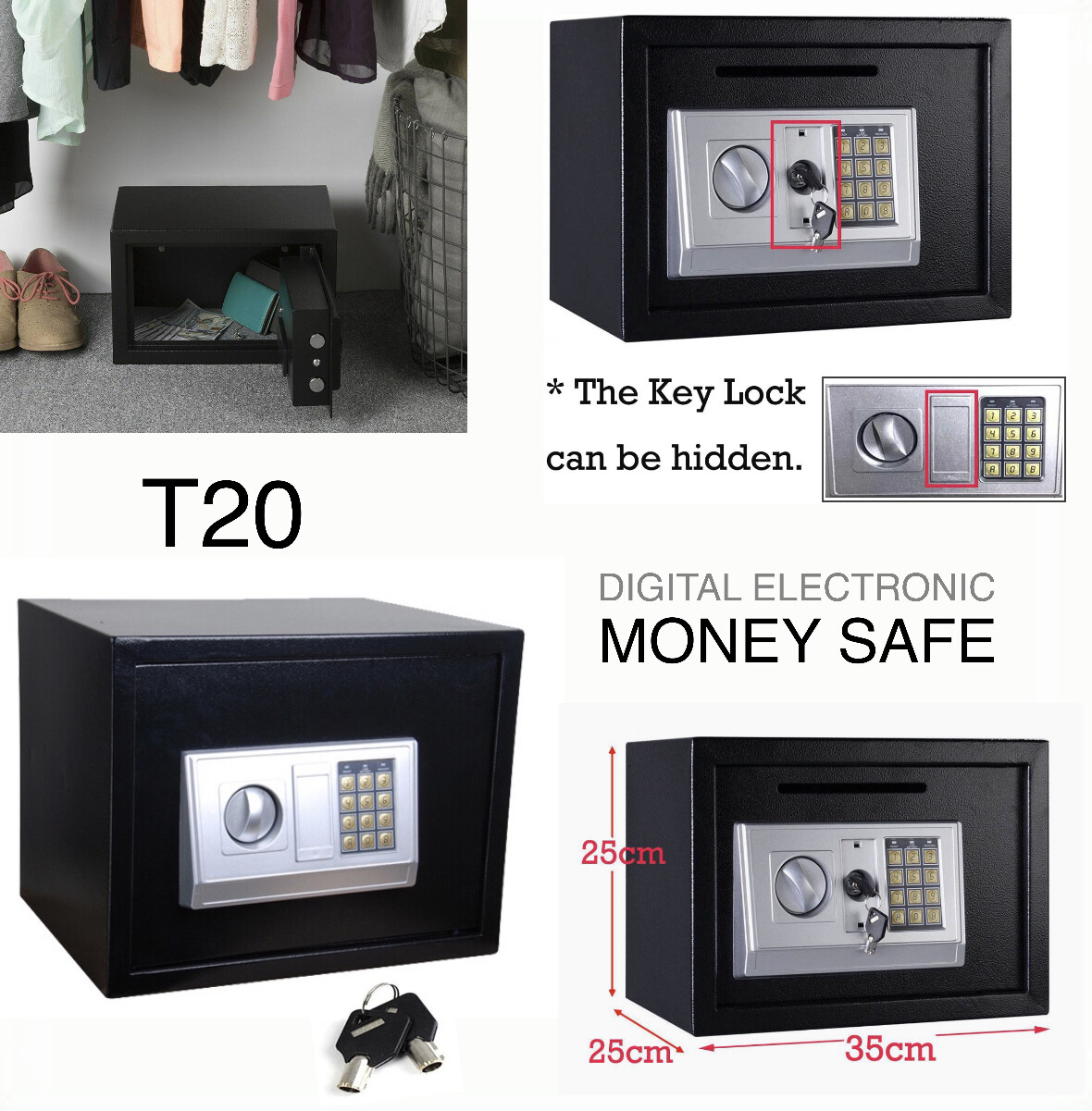 Digital Safe Box T20