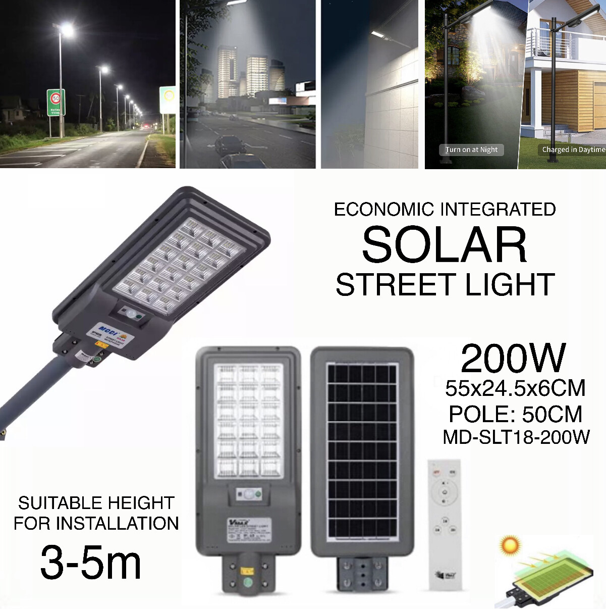 Solar Street Light 200W