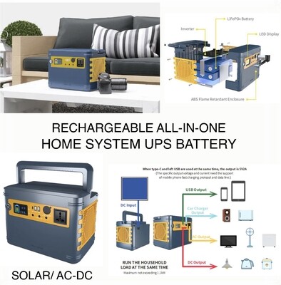 Rechargeable Solar UPS