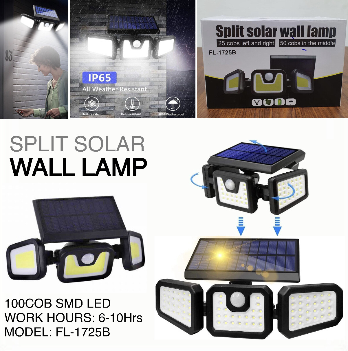 Split Solar Lamp LF-1725B