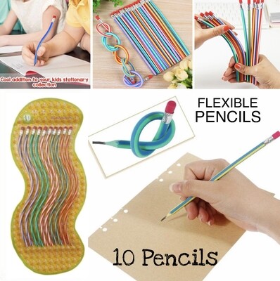10-Pcs Flexible Pencils