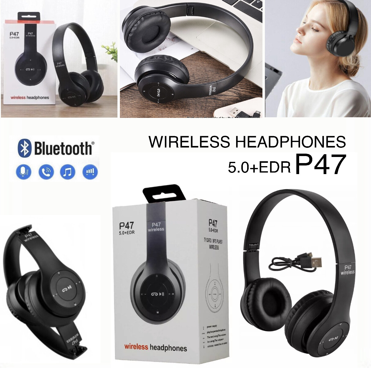 Wireless Headphones P47