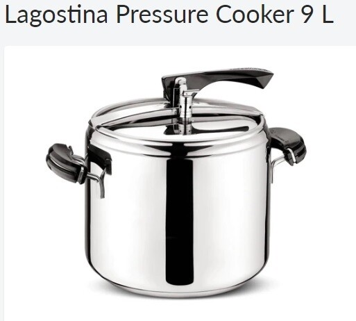 Lagostina Pressure Cooker 9 L