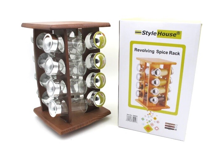 16 Pieces Rotating spice rack