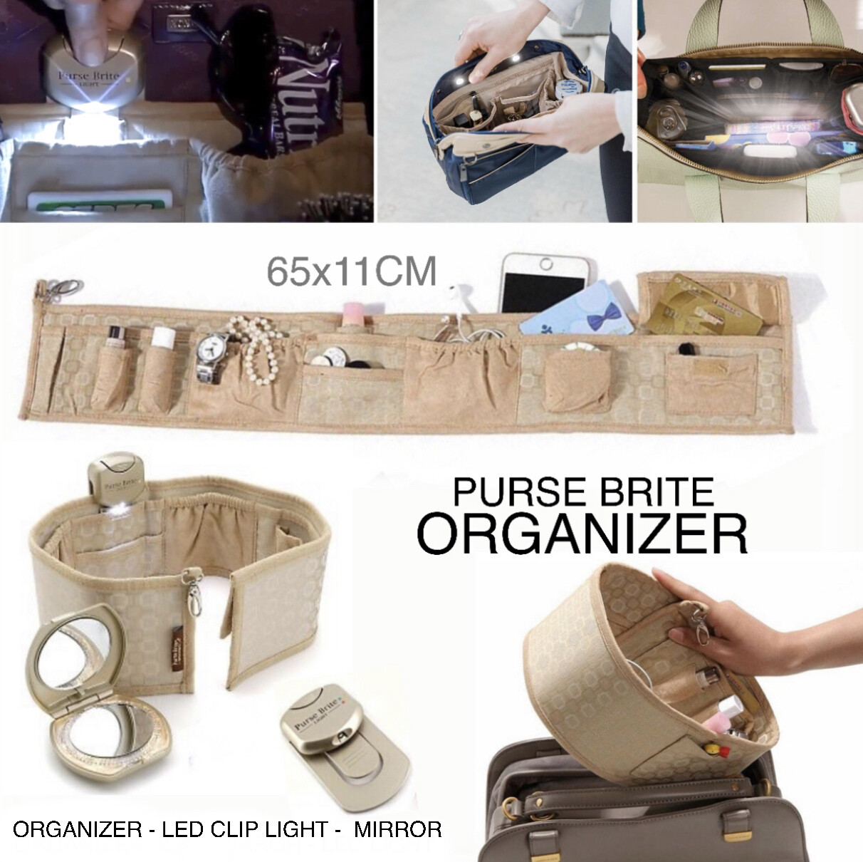 Purse Brite Organizer