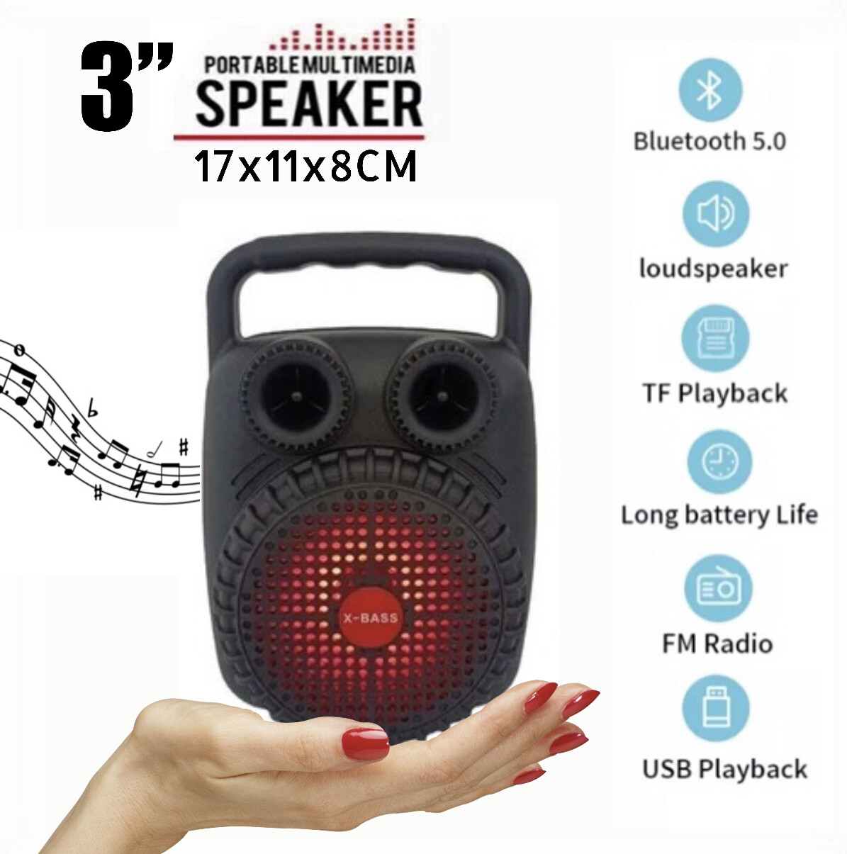 3” Portable Speaker