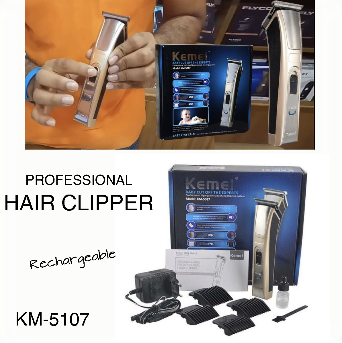 ​"KEMEI" Hair Clipper