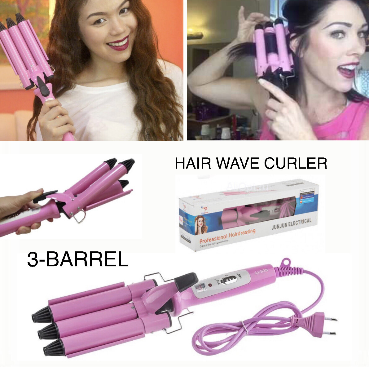 3-Barrel Hair Curler
