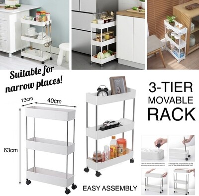 3-Tier Movable Rack