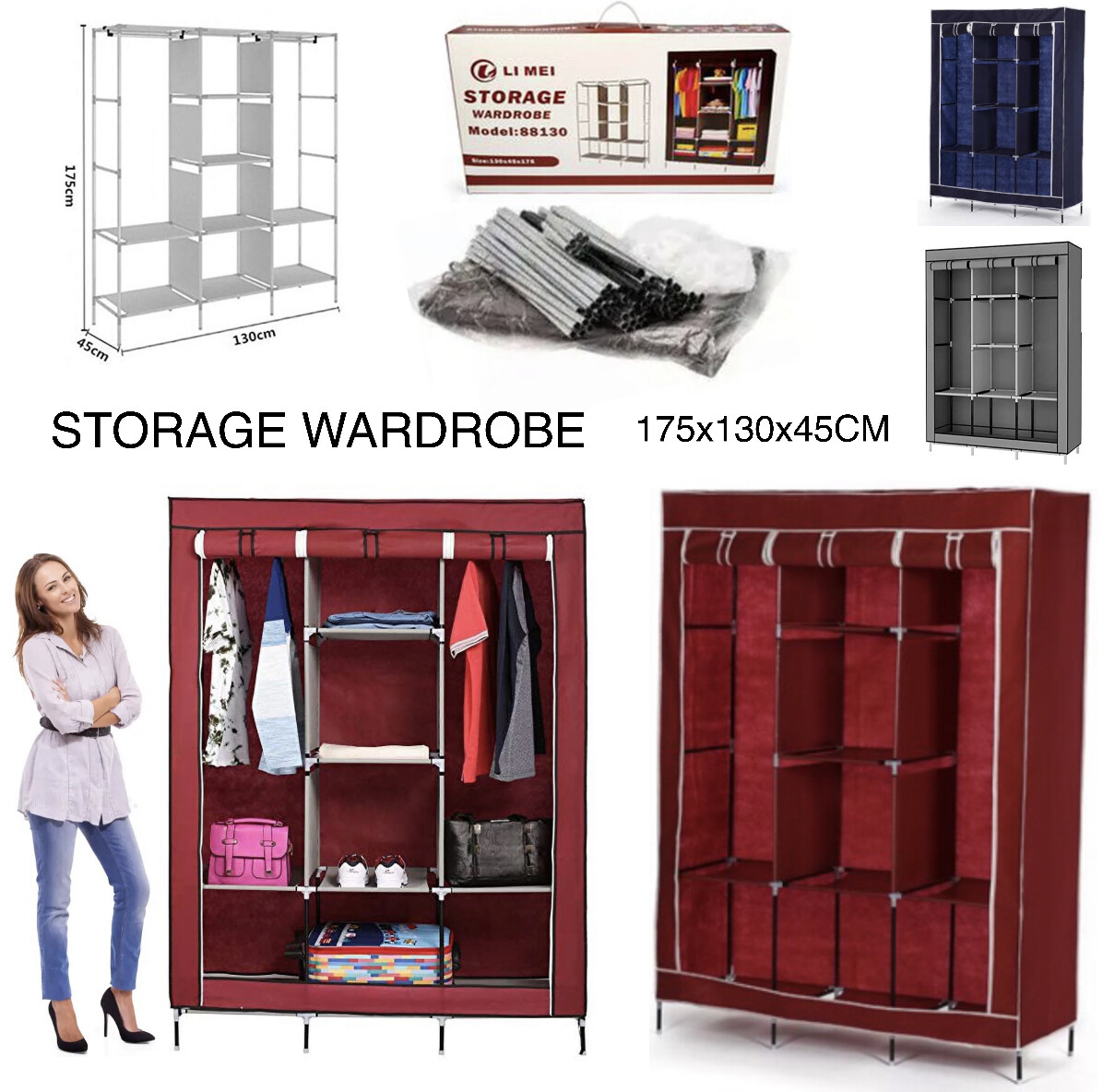 Storage Wardrobe 88130B