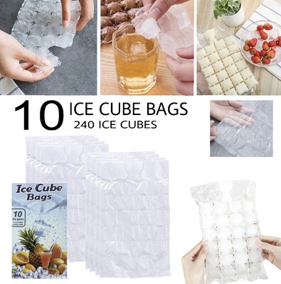 10-Pc Ice Cube Bags