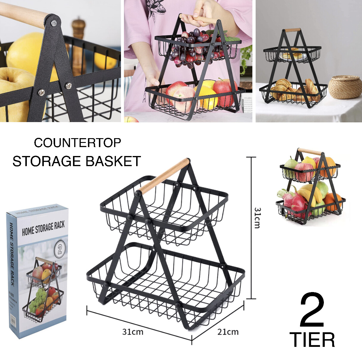 2Tier Fruit Basket
