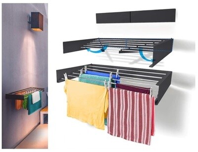 Step Up Laundry Wall Mounted Drying Rack 100 cm
