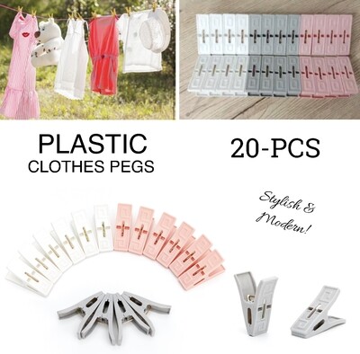 20-Pc Clothes Pegs