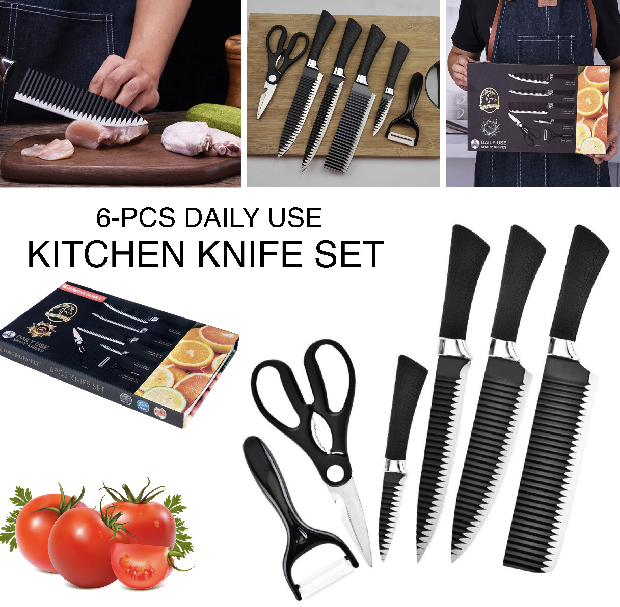 6-Pcs Knife Set