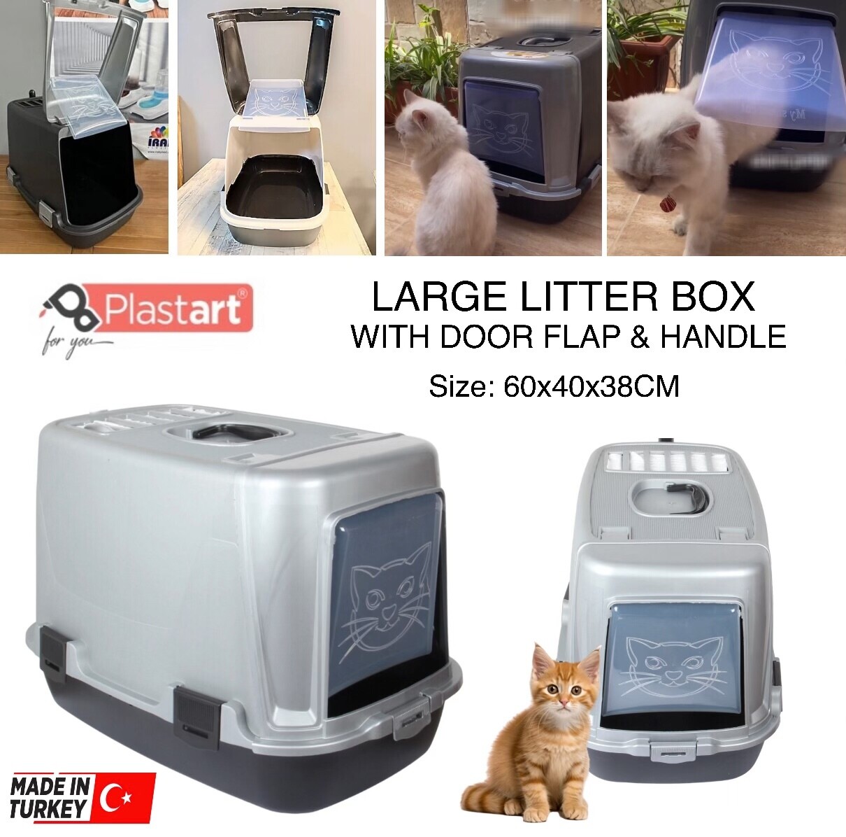 Litter Box With Lid (PT-305)