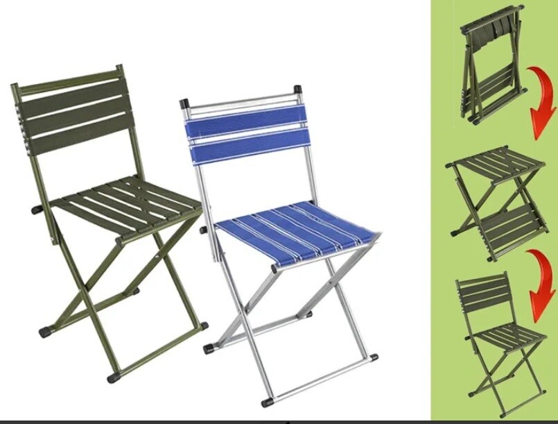 Portable Foldable Metal Chair