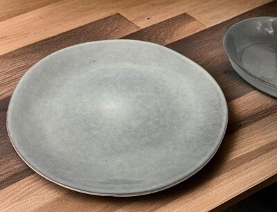Dosthoff Reactive Glaze Gray Dinner Plate 28 cm