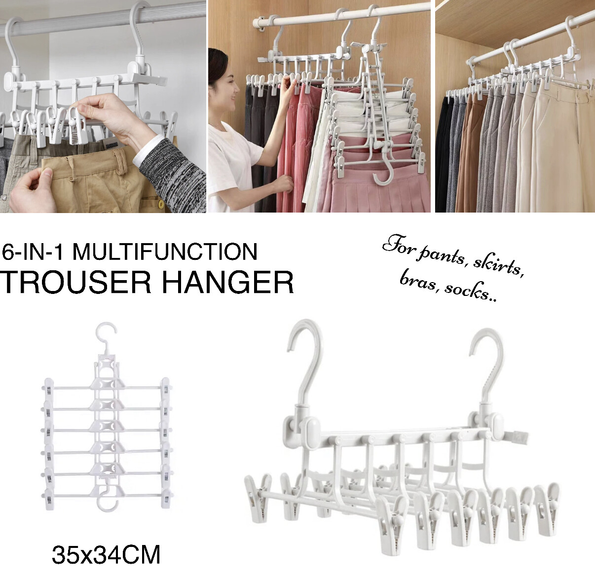 6-in-1 Trouser Hanger