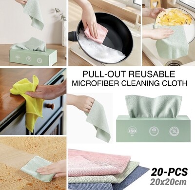 20-Pc Reusable Cloth