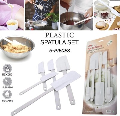 5-Pcs Plastic Spatula