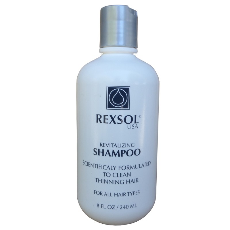 REXSOL Revitalizing Shampoo Scientifically Formulated to clean thinning hair