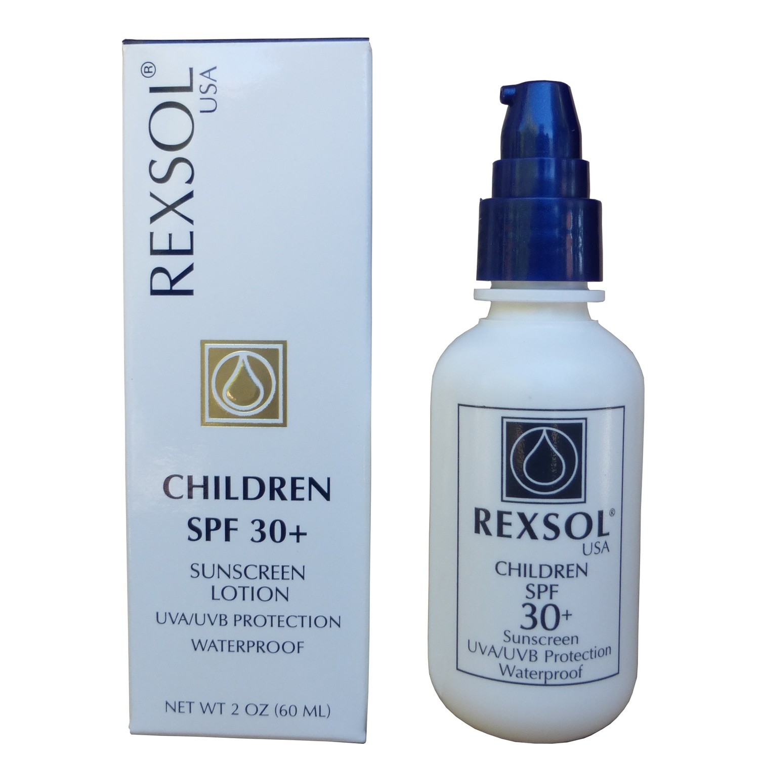 REXSOL Children SPF 30+ Sunscreen UVA/UVB Protection Waterproof