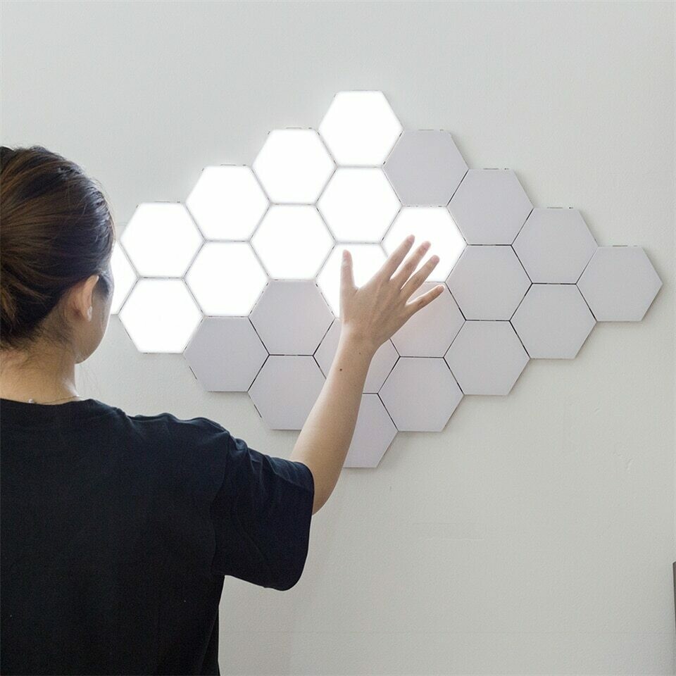 Modern LED Night Light Dimming Quantum Night Lamp Modular Touch Sensitive Lighting Night Lamp Magnetic DIY Indoor Bedroom Decoration