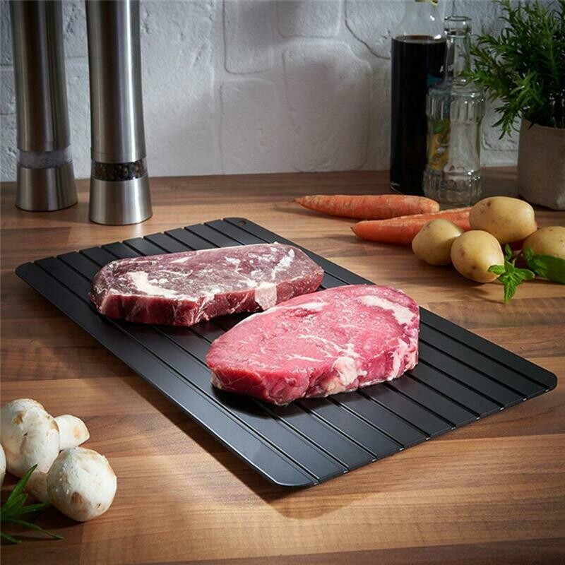 Fast Defrosting Tray Chopping Board Rapid Safety Thawing Tray Quick Thawing Plate For Frozen Food Meat Kitchen Gadget Tool