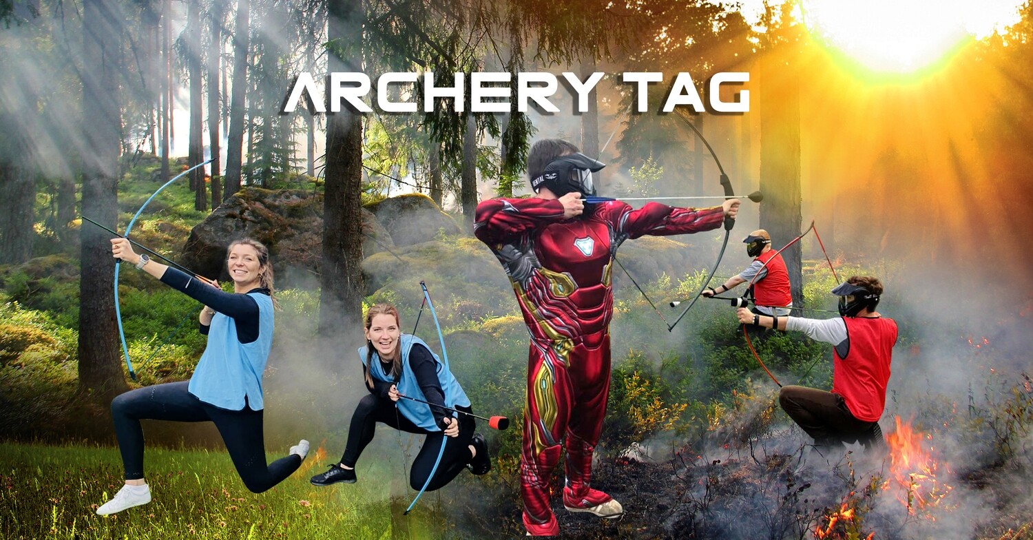 Battle Archery Tag. Great fun Team game