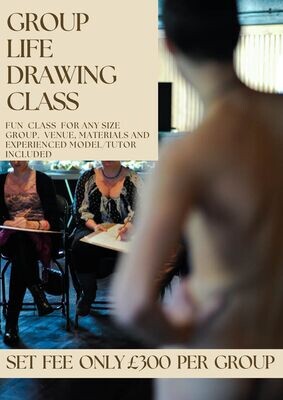 Set Fee Life Drawing Class (Male Model)