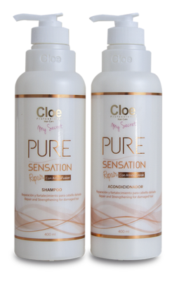 Shampoo/Acondicionador Cloe Pure Sensation Repair 400 ml