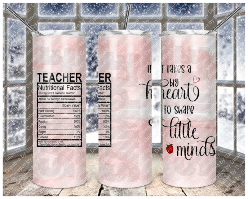 20oz Teacher Tumblers