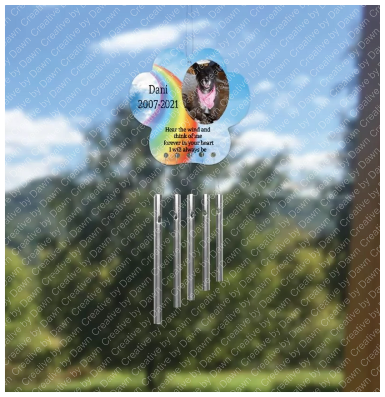 Wind Chimes Paw Print