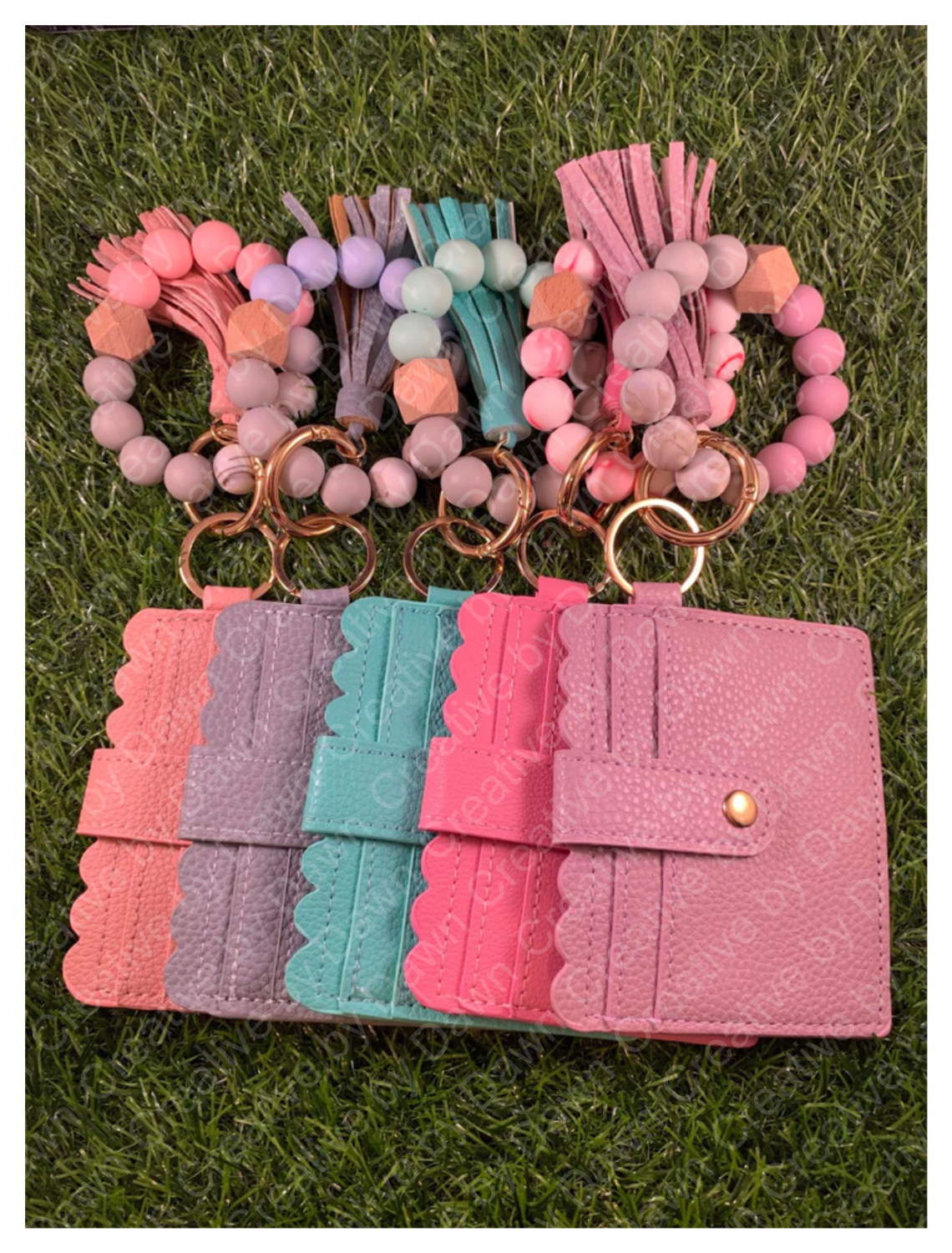 Silicon Bead &amp; Card Holder Key Chains