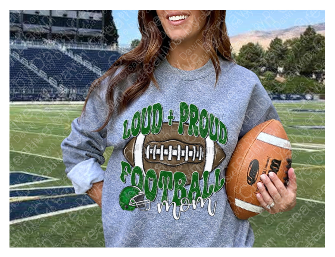 Loud Proud Football Mom