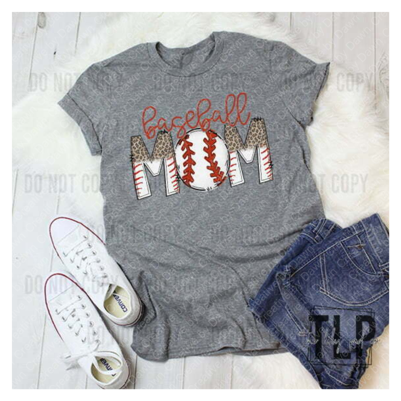 Doodle Baseball Mom