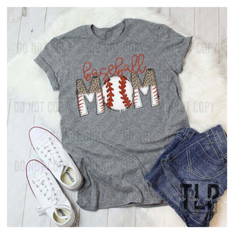 Doodle Baseball Mom