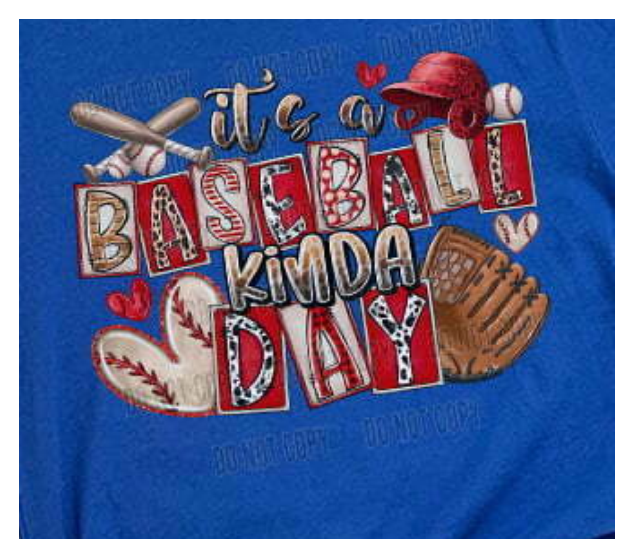 Baseball Kinda Day Heart