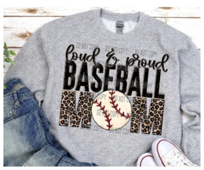 Loud Proud Baseball Cheetah