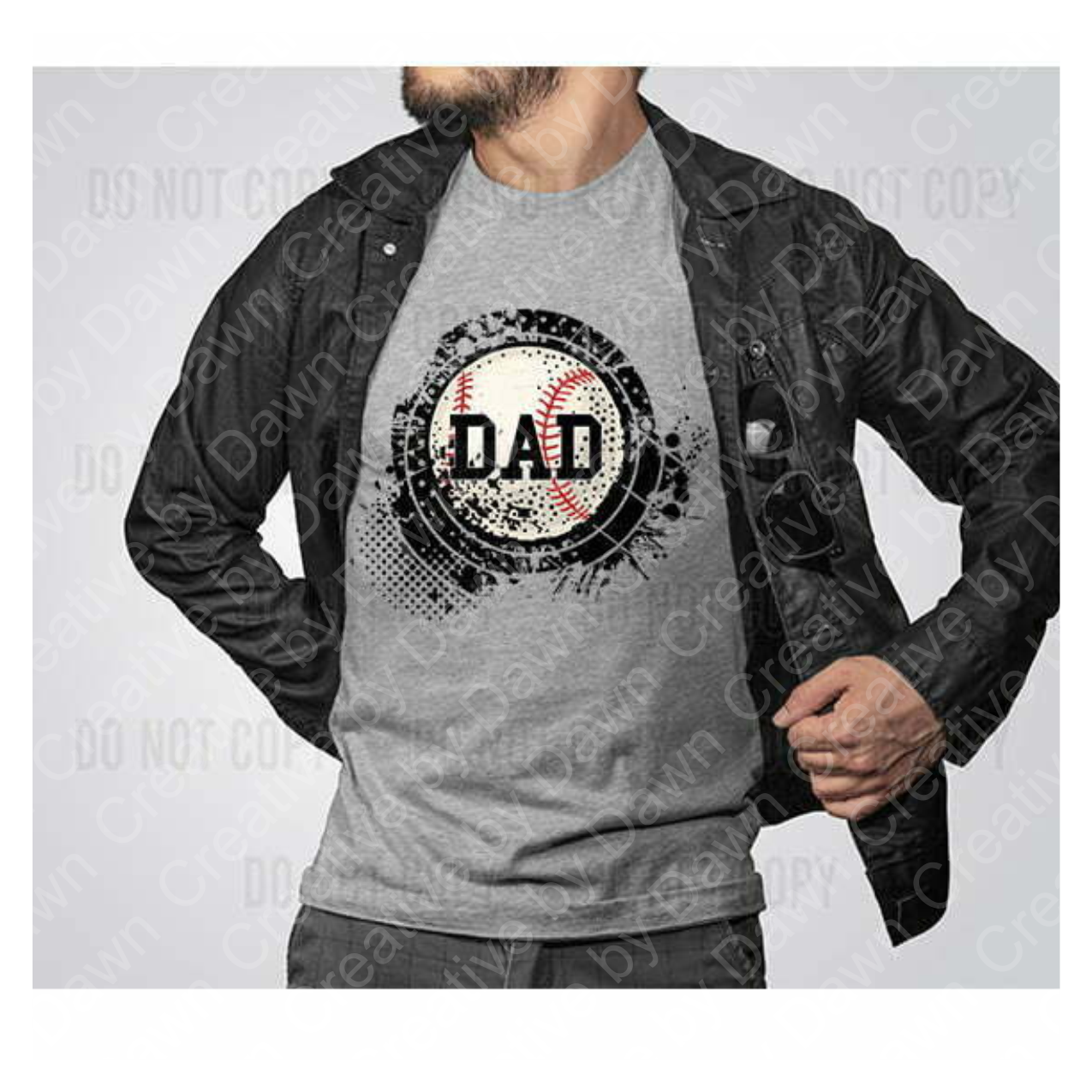Baseball Dad Splatter