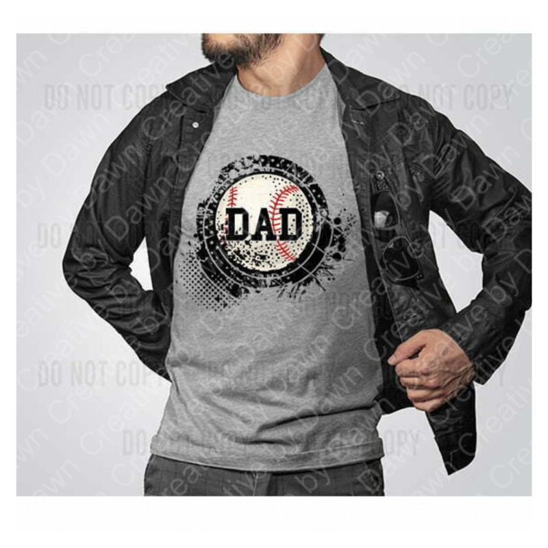 Baseball Dad Splatter