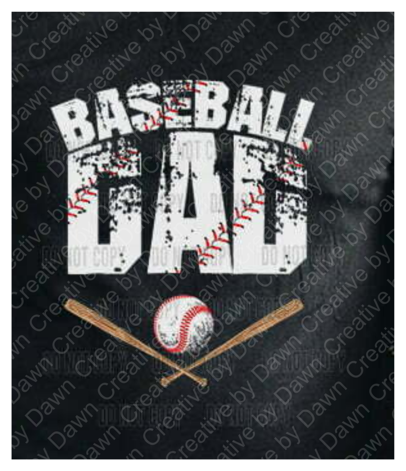 Baseball Dad Grunge