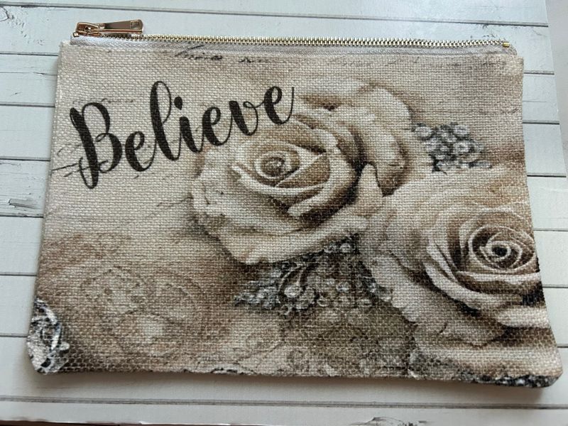 Linen  Bag Believe Brown Tone