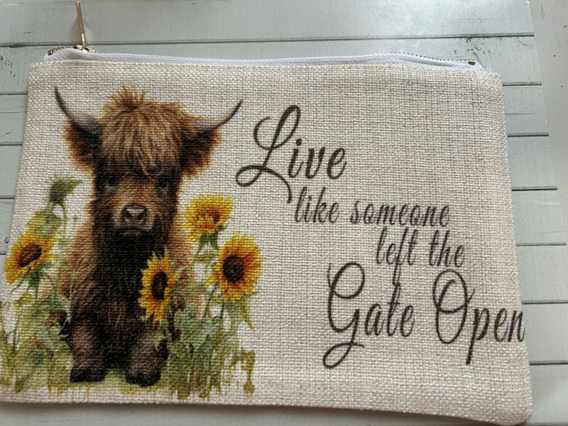 Linen  Bag Live Like Gate Open