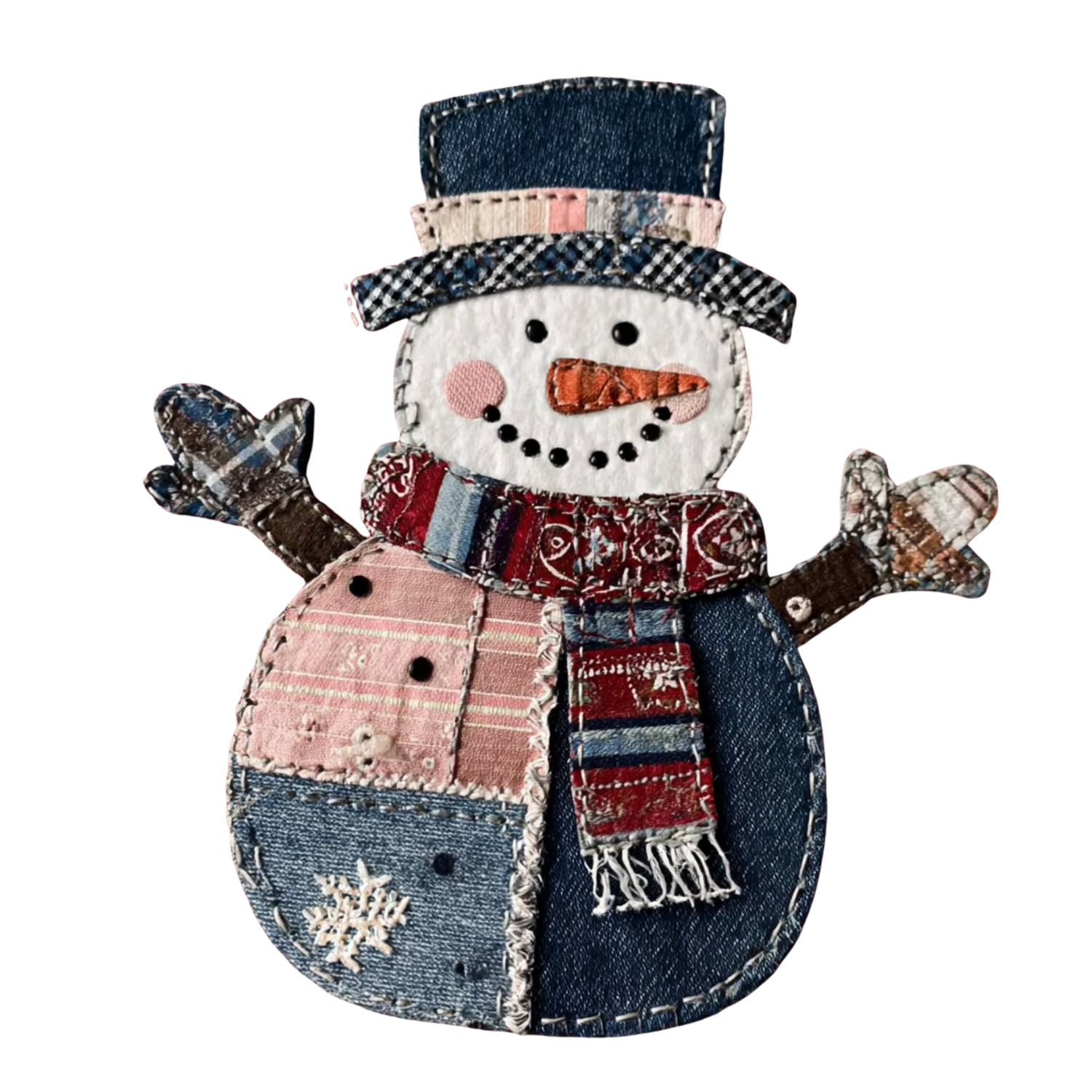 Patchwork Christmas Ornaments