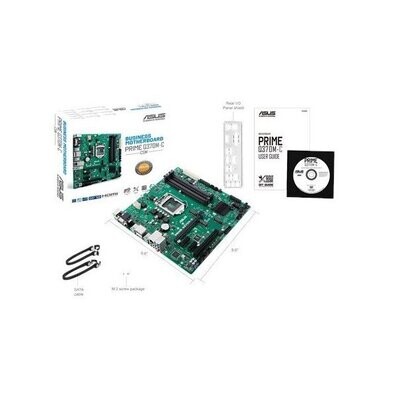 ASUS PRIME Q370M-C/CSM 1151v2/2xDP-HDMI/vPro/24-7 Business Series, 24/7 Ready. Available up to Q2-21