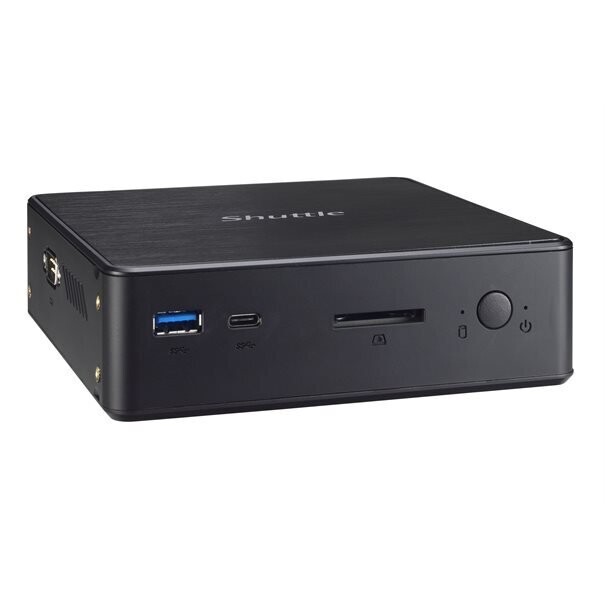 Shuttle Barebone NC10U Black (Celeron 4205U) 24/7, Dual Video, Ultra HD