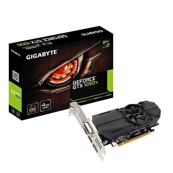 GIGA VGA 4GB GTX1050Ti TOC LP DP/2xH/DVI Low-Profile
