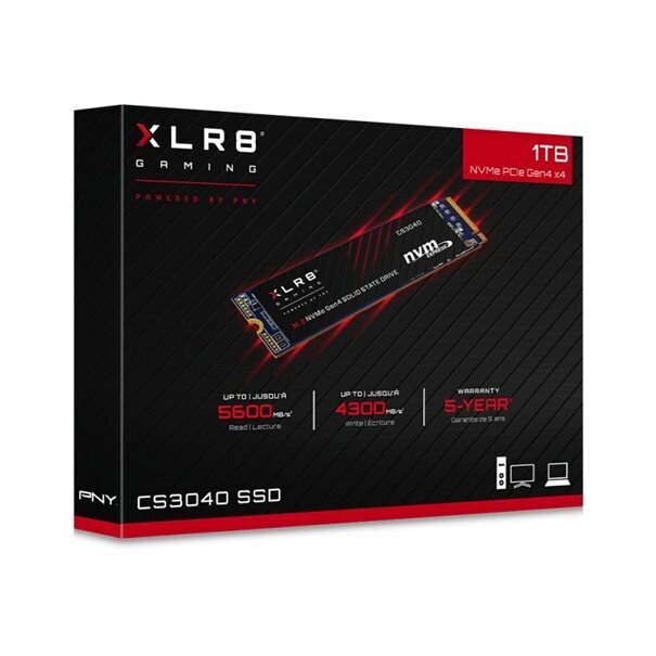 SSD M.2 (2280) 1TB PNY CS3040 PCIe 4.0 / NVMe Retail